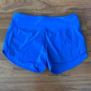 ❤️ Lululemon Speed Up Mid-Rise Lined Short 4" Poolside Blue Size 6 NWOT